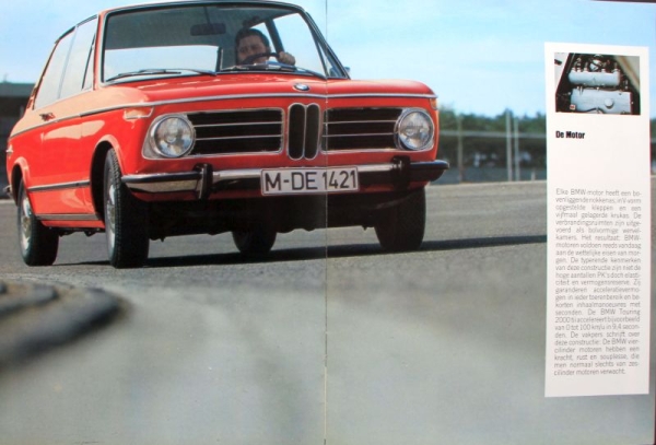 BMW 1800 Touring Modelprogram 1971 Carbrochure (9289)